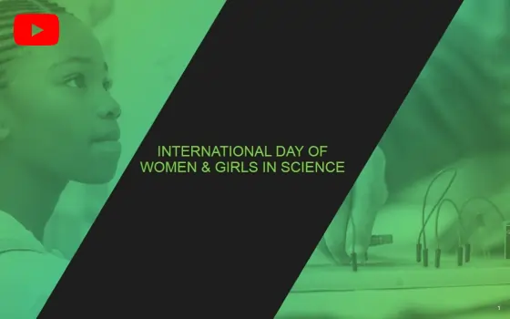 Preview image featuring a young girl with the title ‘International Day of Women and Girls in Science